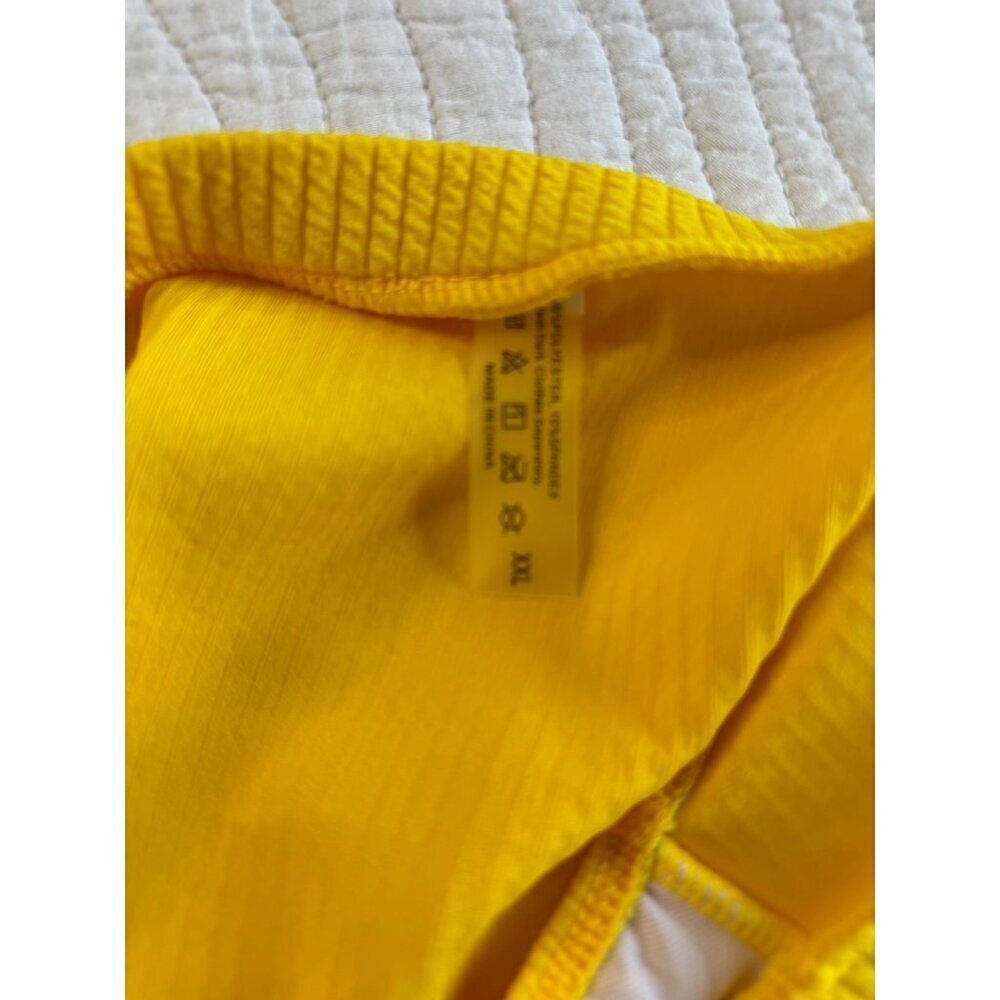 KIZPEIWR Two Piece Bikini Swim Suit SZ XXL High Cut Yellow NEW - Picture 7 of 12